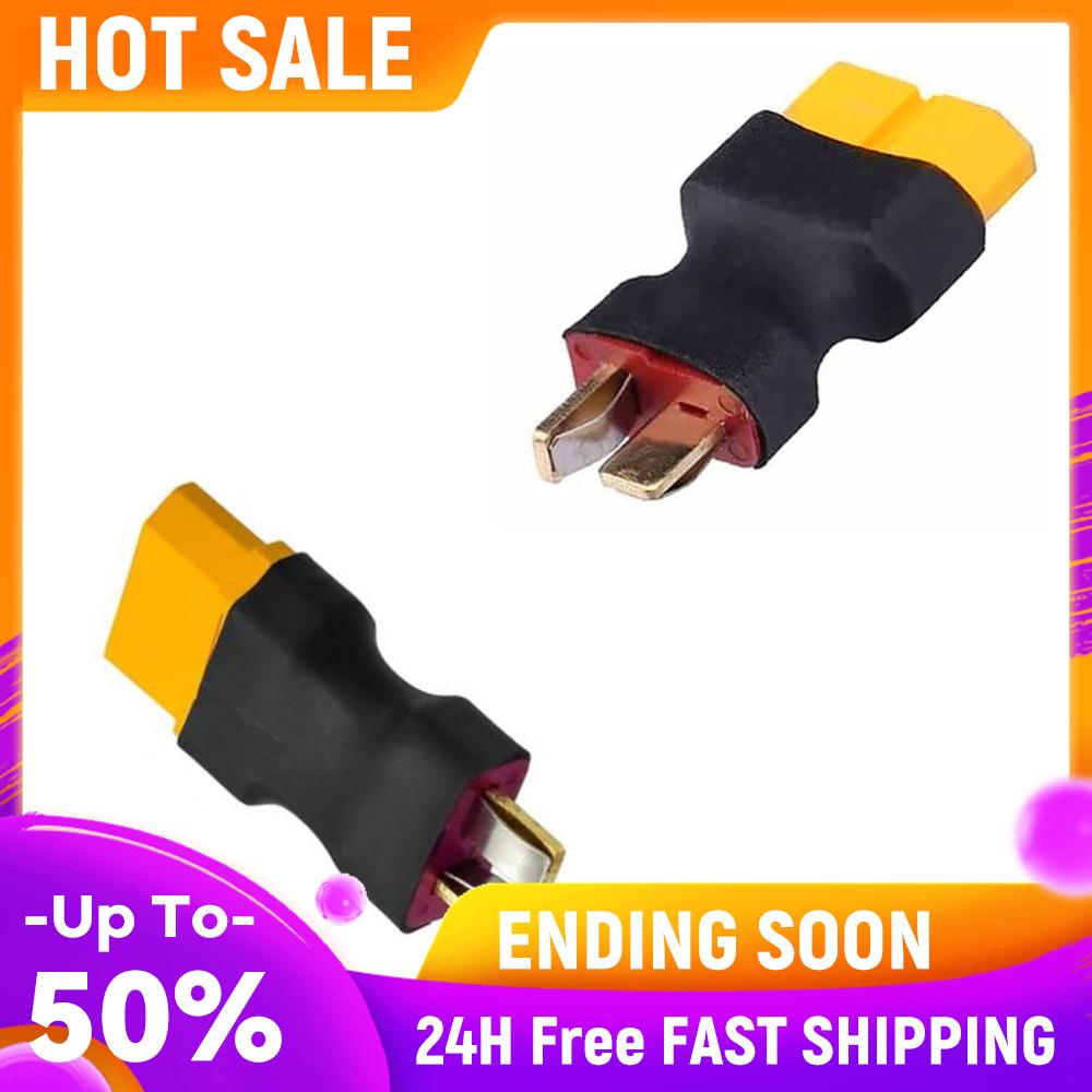 

5 PCS RC XT60 Female To Deans Plug Male T Connector No Wires RC Battery Adapter for RC Car Boat Drone LiPo NiMH Battery ESC China Mainland