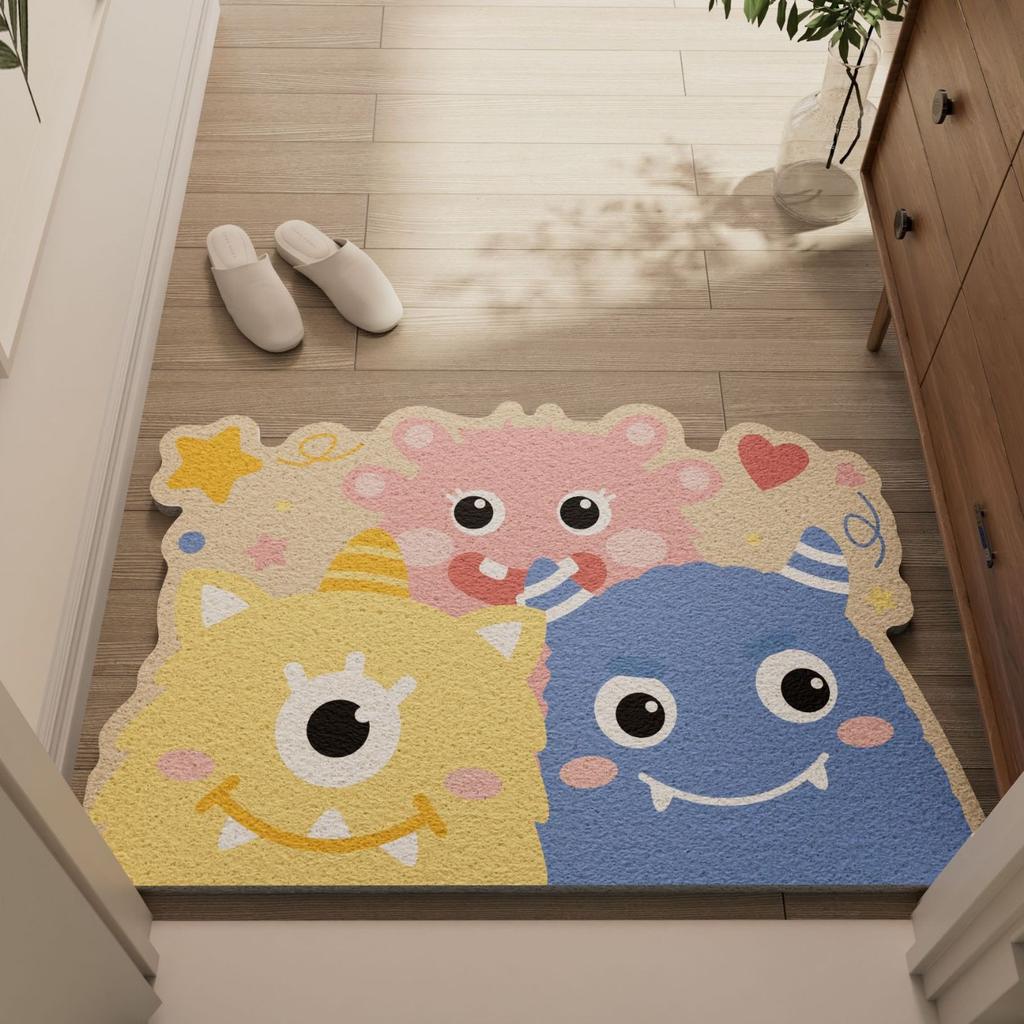 Light Luxury Home Floor Mat Door Entry Floor Mat Can Be Cut Silk Ring Floor Mat, Dirt-Resistant And Easy To Take Care Of Floor Mat Non-Slip Mat