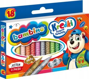 Kredki Świecowe Bambino 18 Kol.  0201 A'8 0201