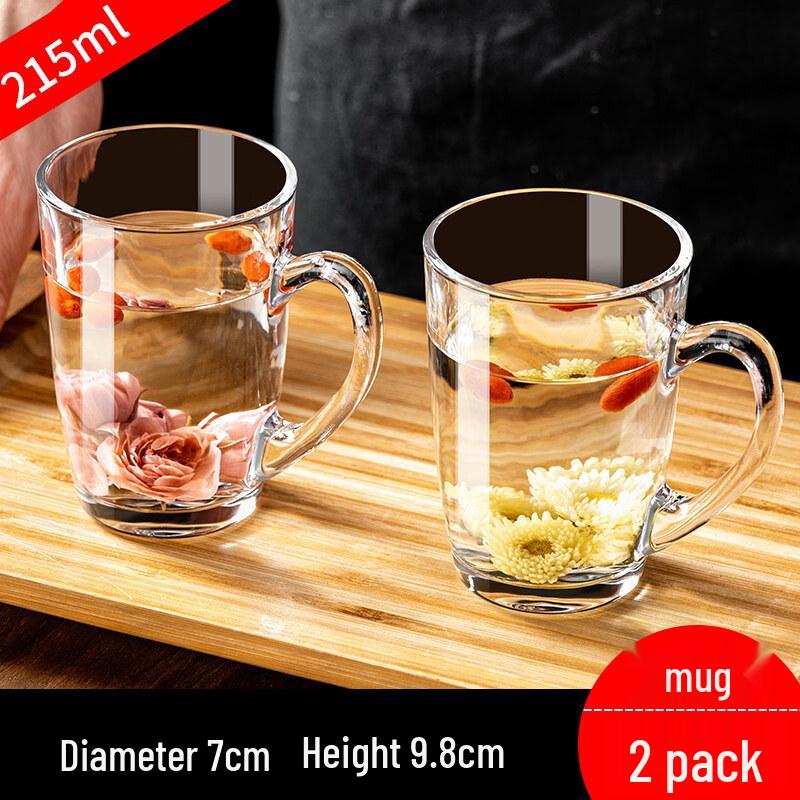 ZISIZ Glass Teacup with Handle