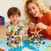 Expandable Magnetic Building Sticks Flexible Rods with Strong Magnets Kids STEM Learning Toys for Creative 3D Shapes
