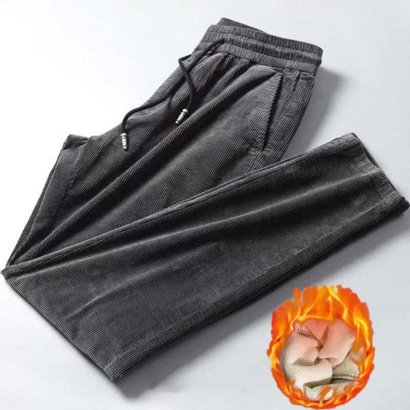 

Осенне-зимние вельветовые свободные повседневные брюки мужские плюс бархатные толстые прямые брюки XXXXL