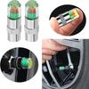 12Pcs Car Tire Pressure Monitor Valve Stem Cap Sensor Indicator, 2.4Bar 36PSI Pressure Monitor Tire Valve Stem Caps With 3-Color Eye Alert For Cars,