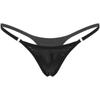 Womens Shiny Low Rise Micro Thong Elastic Waistband G String Underwear Bikini Swimwear