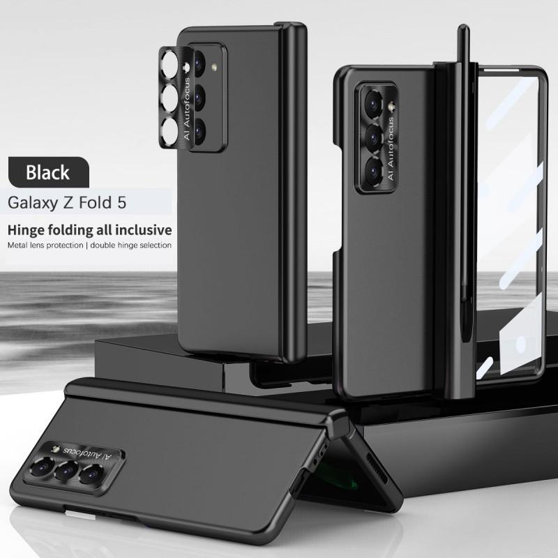 Galaxy Z Fold5 Case Magnetic Snap-On Full Cover Shockproof PC Protective Shell Foldable Phone