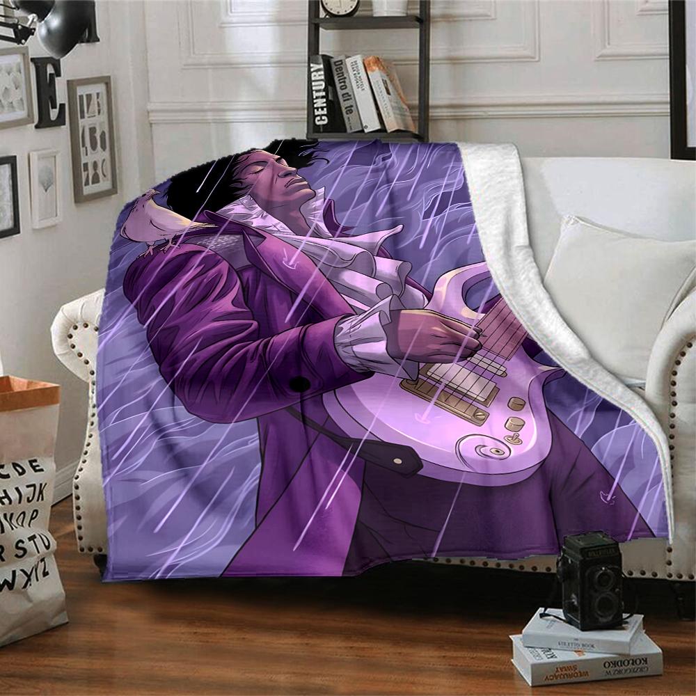 1pc Prince2 Blanket, Gift, for Men and Women, Soft Blanket, Good for Sofa Bed Couch Travel, Lightweight Flannel Blanket