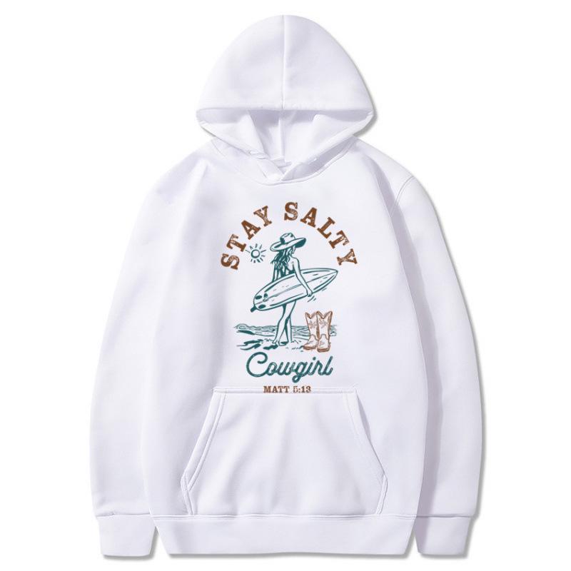 Unisex Beach Surfing Skateboard Print Fashion Hoodie Sweatshirt