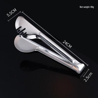 Thickened Stainless Steel Food Tongs Set
