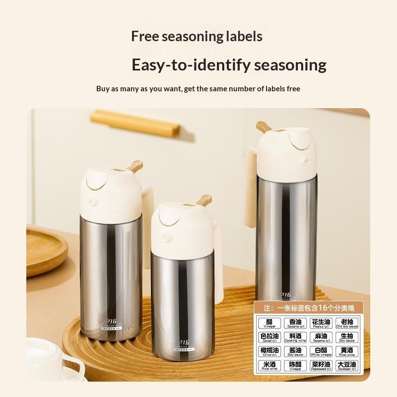 Two-in-One Oil Dispenser, Stainless Steel Oil Spray Bottle, Can Be Refilled With Portable Sprayer, Suitable For Baking, Cooking