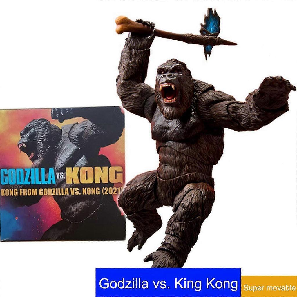 King Kong Monster Gorilla 5" Actionfigur mit Streitaxt Figur VS Godzilla, Aktion 25-26