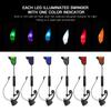 Fishing Swinger Set LED Bite Indicator Illuminated Swinger with Storage Case Fishing Tackle