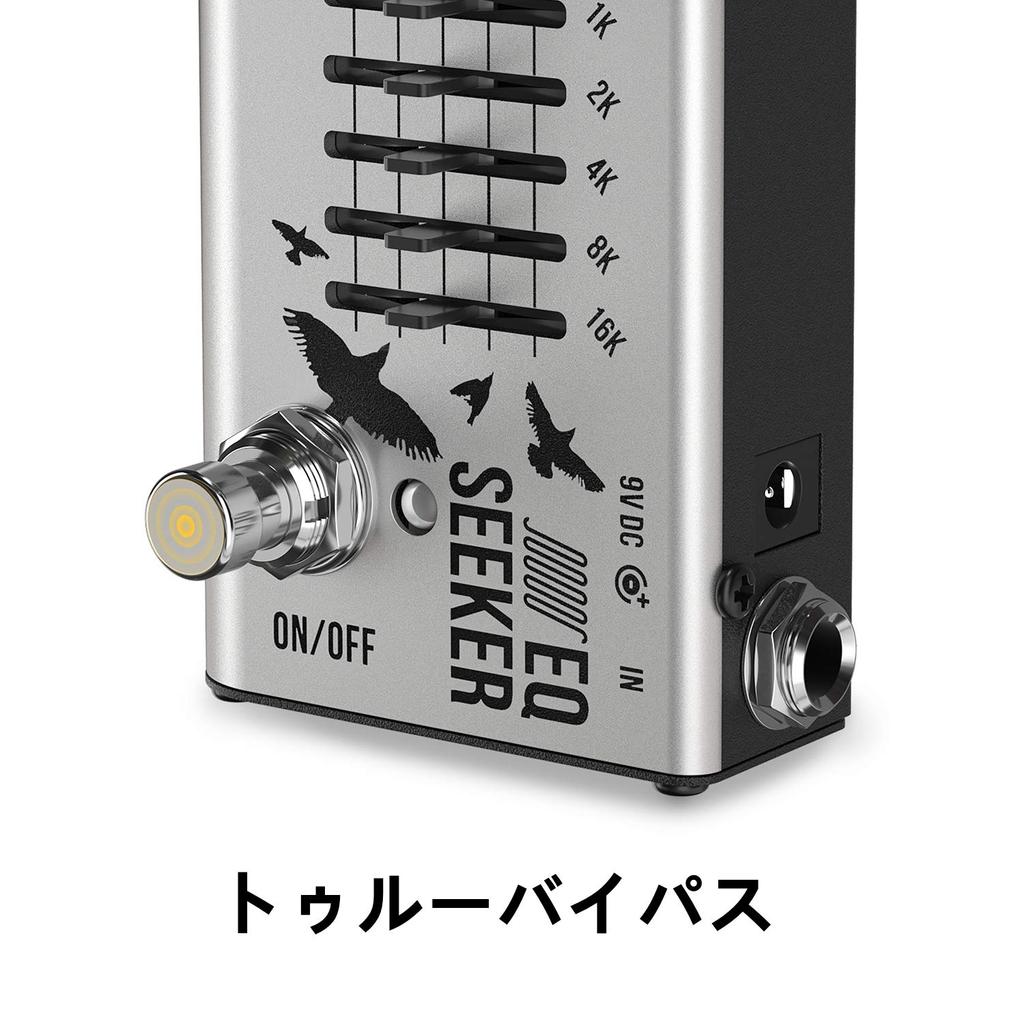 Donner Equalizer EQ Seeker 10-bånds EQ Equalizer Effektor Equalizer Gitar Effektor Pedal (EQ-søker)