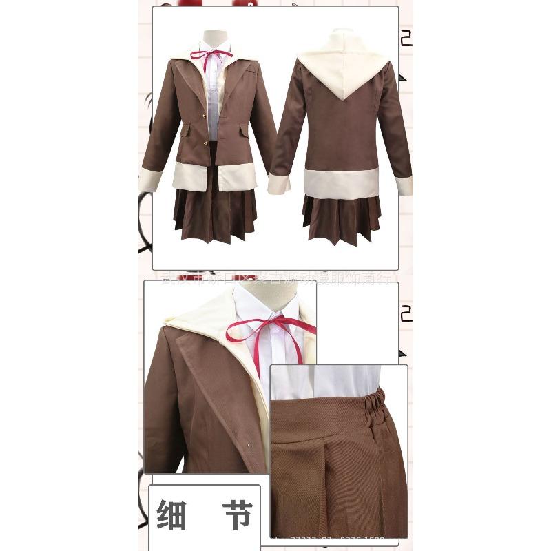 Danganronpa Despair Arc Chiaki Nanami Cosplay Kostüm, Tägliches Schuluniform Mantel Outfit für Damen