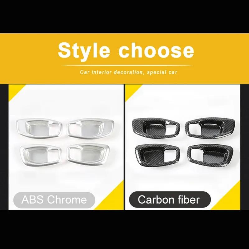 ABS Inner Door Handle Bowl Cover Trim Frame Car Styling Protector Sticker Fit for Jeep Compass 2017 2018   Accessories