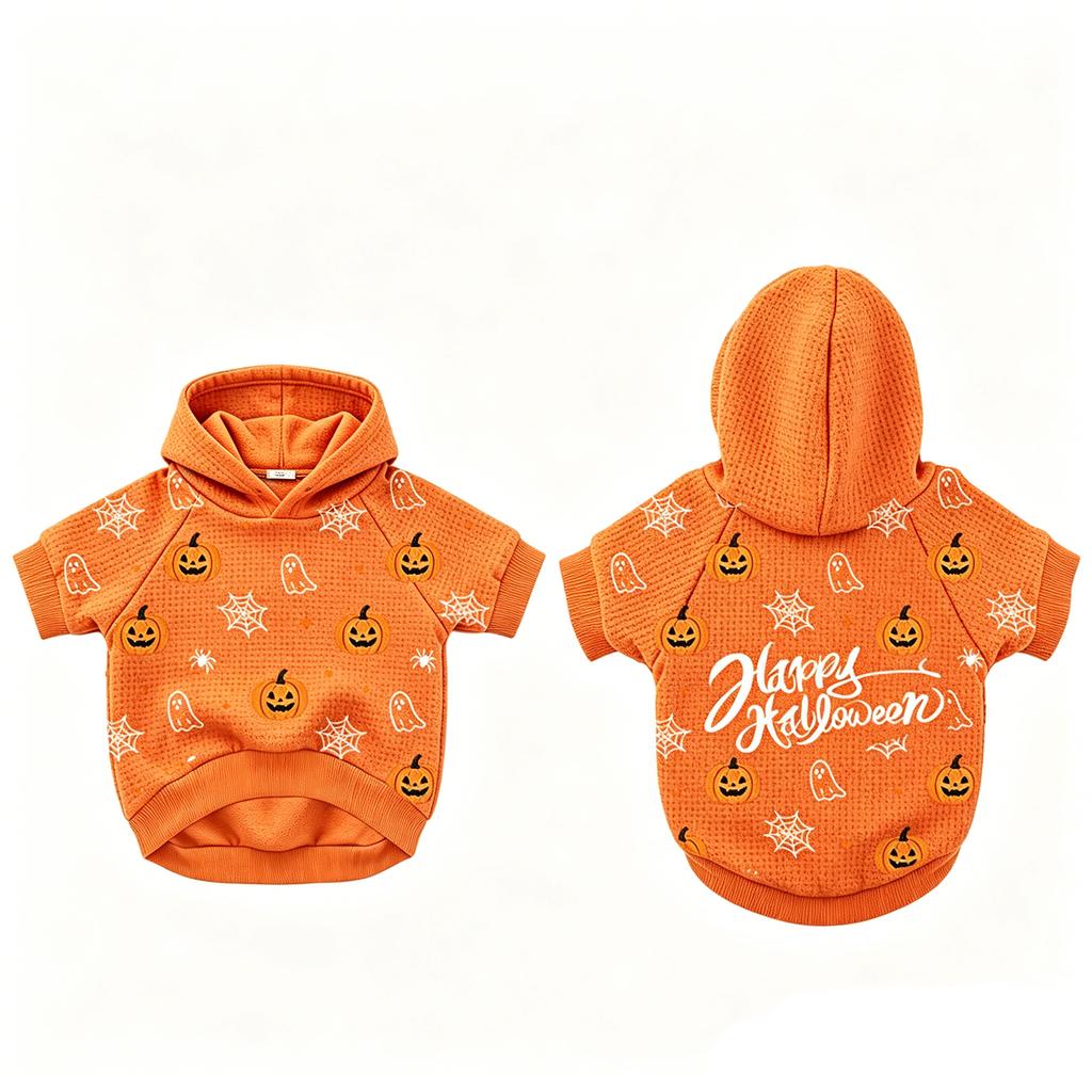 Custom Printed Knit Pet Hoodie for Dogs and Cats, Multicolor