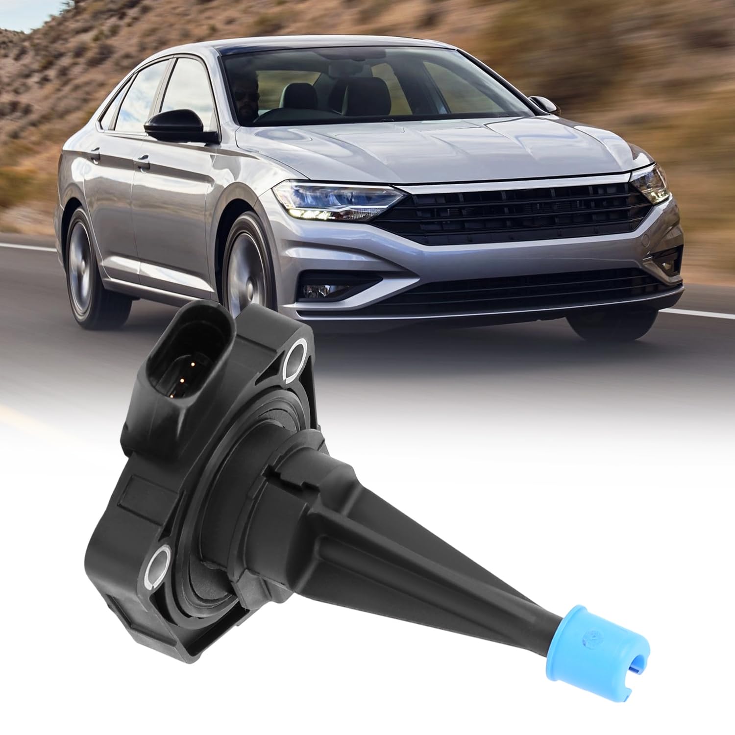 Oil Sensor 04E907660C Compatible with 2016 2017 2018 2019 2020 2021 Je-tt-a, 1.4L Engine Oil Level Sensor