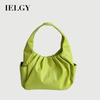 Pleated Texture Large Capacity Cloud Bag Fashion Portable Croissant Bag