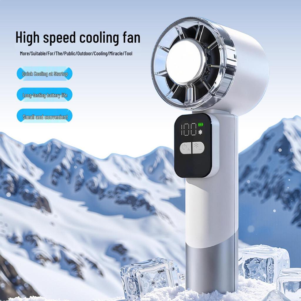 Portable Turbo Mini Desk Fan: Handheld and Powerful Cooling