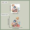 Underwater World Coral Fish Toilet Bathroom  Home Beautification Decoration Stickers