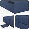 Folding Sofa Bed Blue 70 x 72 x 60 cm Fabric