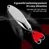 5Pcs Fishing Spoons Fishing Lures Compact Portable Casting Spoon Treble Hooks Jigs Hard Metal Spinner Baits for Freshwater Saltwater