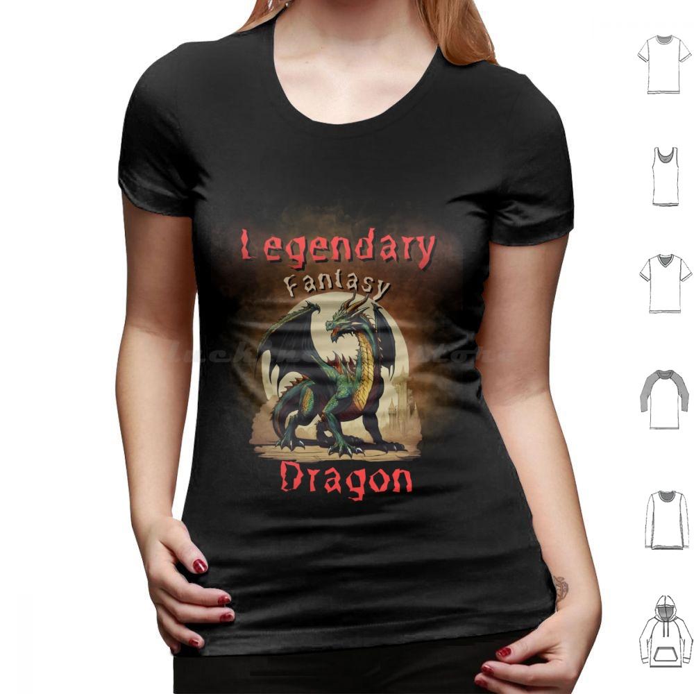Funny Legendary Fantasy Dragon Cool Gift Mens Women T Shirt Cotton Men Women DIY Print Legendary Animals Mystic Dragon Mystic