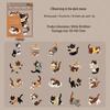 Ketchup Girl Velvet Embroidery Pet Stickers: 6 Style Cute Animal Designs for Journals 