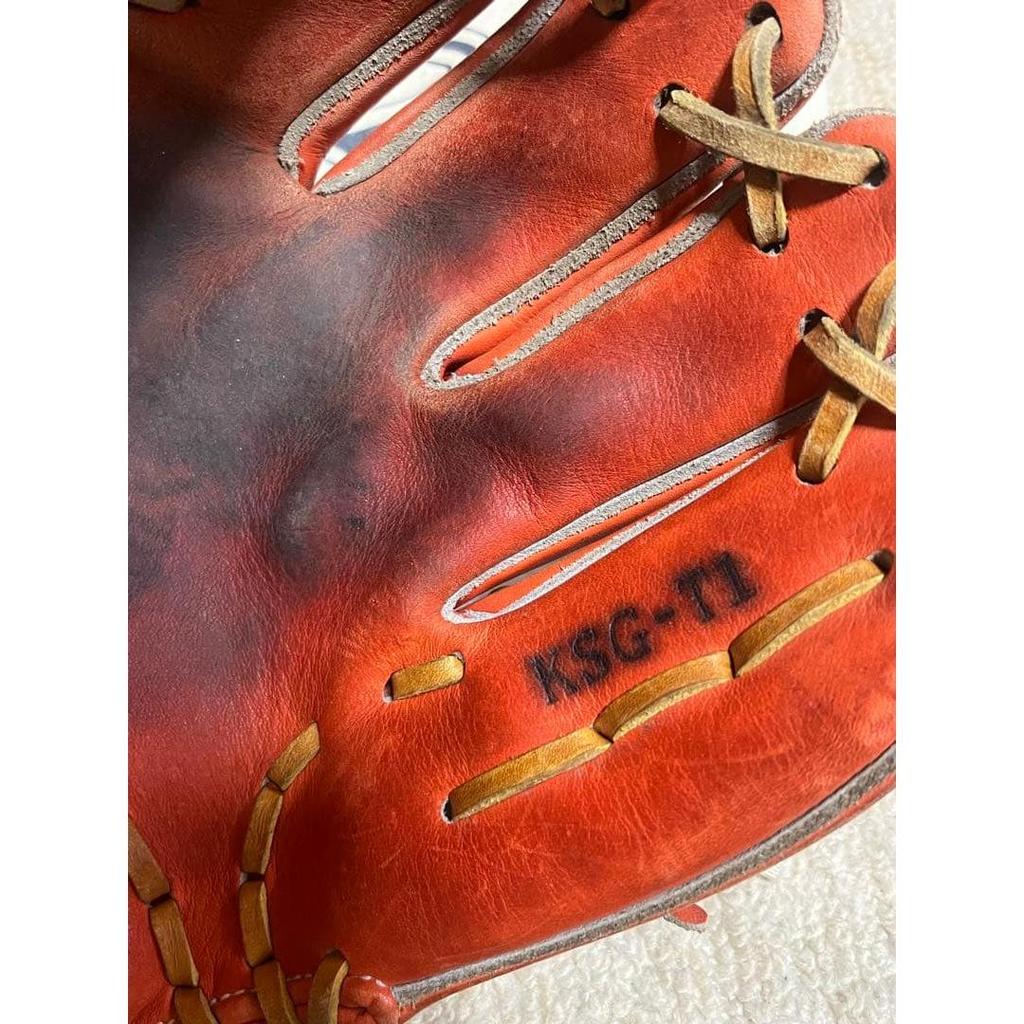 Used Kubota Slugger Hardball Infielder Gloves KSG-T1 Toritani Player Case Included