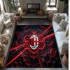 AC Milan Printed Flannel Area Rug Non Slip Soft Polyester Floor Carpet Indoor Decor Mat for Bedroom Living Room Sofa Game Room Home Decoration