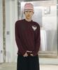 SCALLYWAG Falcon Henley Neck Long Sleeve [Wine]