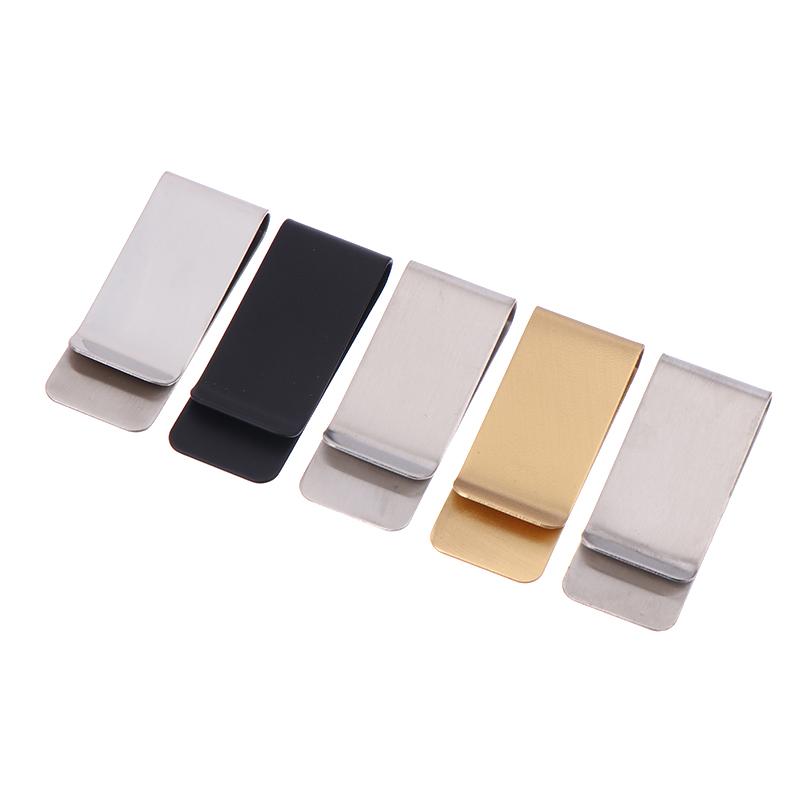 5 Piezas Clip de Dinero Metálico Delgado Simple Portátil Multifuncional Clips para Tarjetas de Visita Billetera para Hombre Soporte para Tarjetas de Visita Cartera Pinza para Efectivo
