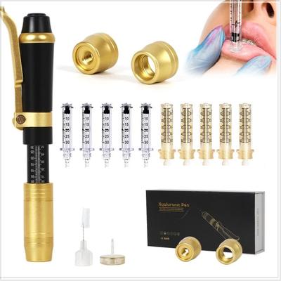 New 2 IN 1 High Pressure Hyaluron Acid Pen Anti Wrinkle Lip Injection Hyaluron Gun Face Atomizer Tattoo Supplies Hyaluron Pen