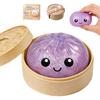 (fioletowy) Glitter Pierożek, Pudełko Glitter Pierożek Squishy, Fidget Sensoryczny do Łagodzenia Lęku Miękkie Ugniatanie Ciasto Odstresowujące Prezenty (niebieski)