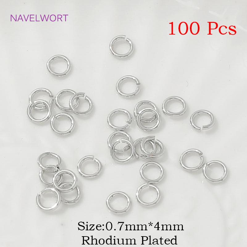 

4-8mm 14K/18K Gold Plated Split Rings Connecting Rings,Brass Open Jump Ring For Jewelry Making Supplies,Accessories For Jewelry
