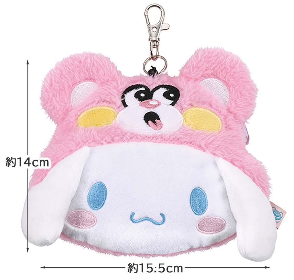Skater ZPAS1-A Reel Pass Case, Card Case, Cinnamoroll Headgear, Sanrio