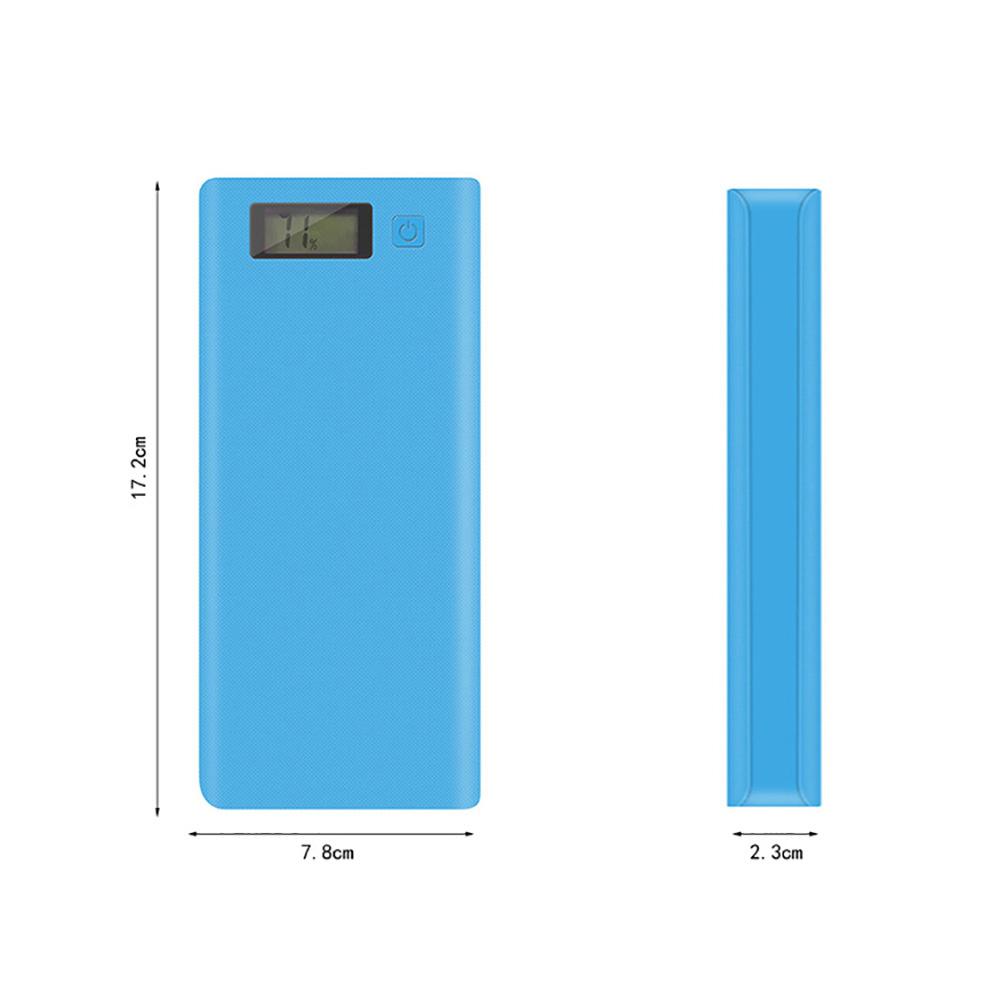 Battery Power Bank Shell Box LCD Display Dual USB For 8Pcs 18650 Batteries Case