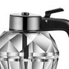 Diamond Honey Bottle Press Type Transparent Glass 200ml Handheld Oil Dispenser For Soy Sauce