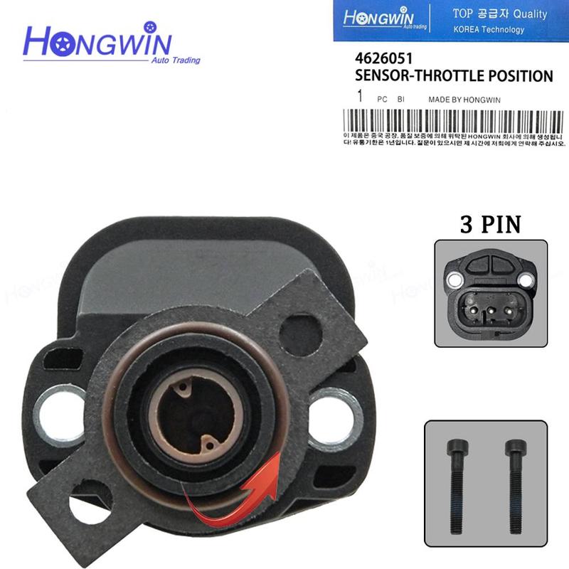 

4626051 Throttle Position Sensor Fits Jeep Wrangler YJ 91-95,Cherokee XJ 91-96 Grand Cherokee ZJ 93-96 5234903,4637072,4761871
