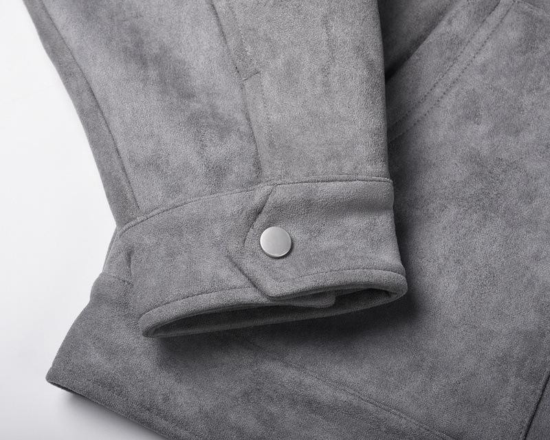 Giacca Casual Sportiva da Uomo Retro Oversize Stile Europeo & Americano con Revers