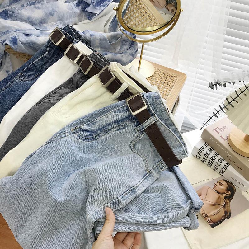 2021 Trendy Women's High-Waist Slimming Loose Denim Jeans