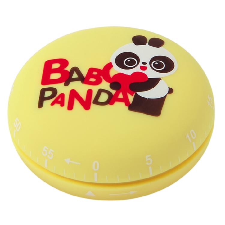 

Mechanical Cooking Timer Kitchen Manual Alarm Counters Panda Shape Baking Home жёлтый