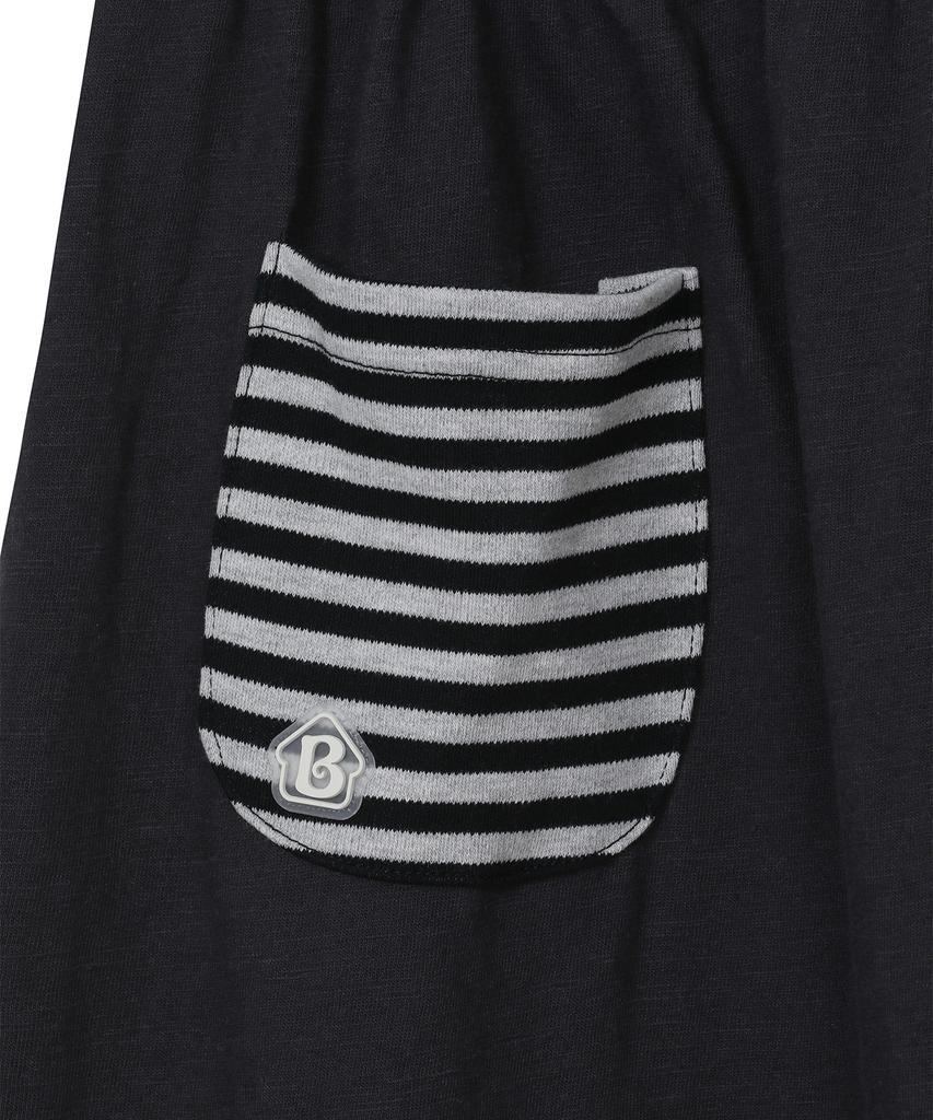 Baup Button-Up Pocket Midi Skirt [Charcoal]