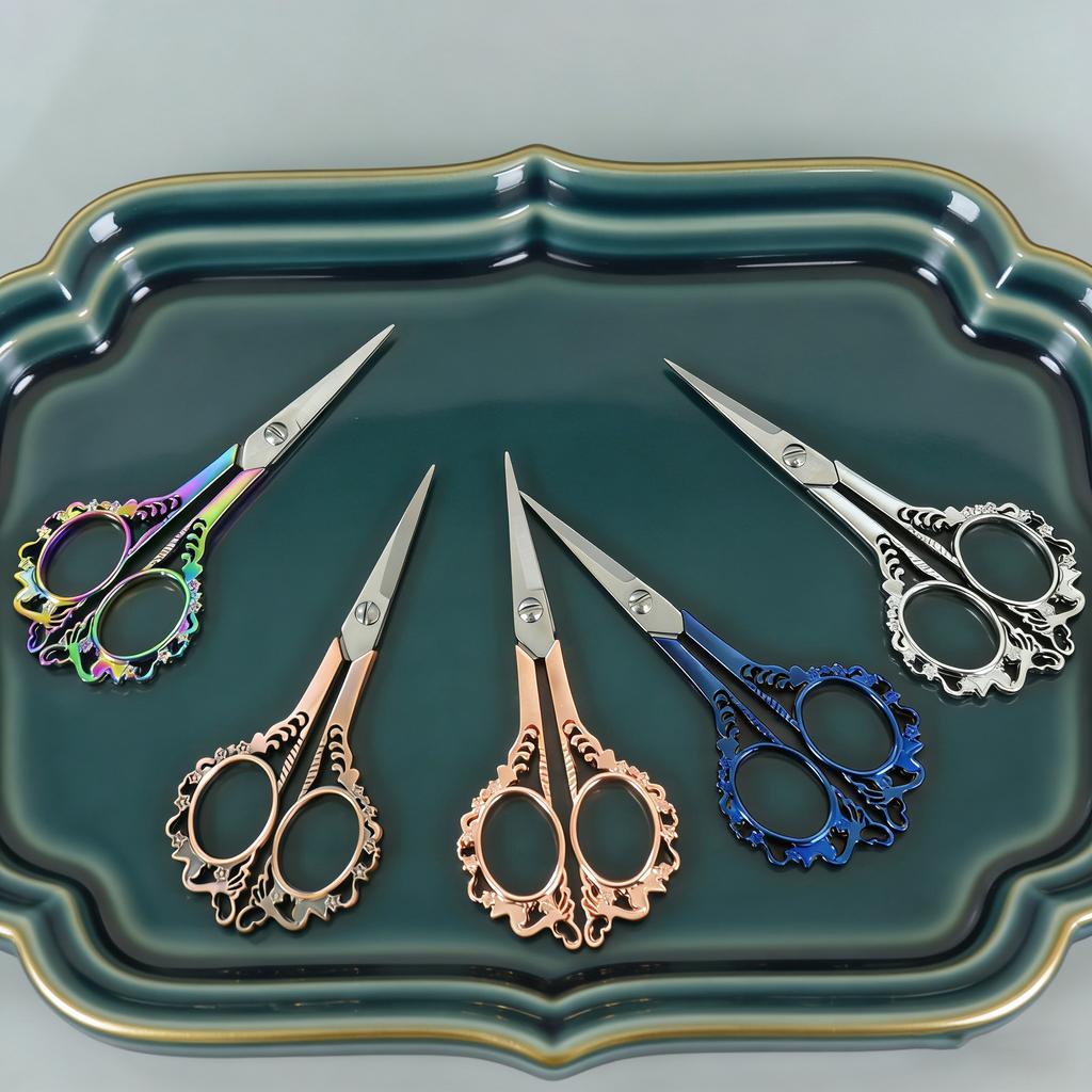 1PC, Durable Vintage Scissors Sewing Scissors Embroidery Tailor ScissorsFabric Cutter Craft Tool Sewing Supplies Sewing Tools