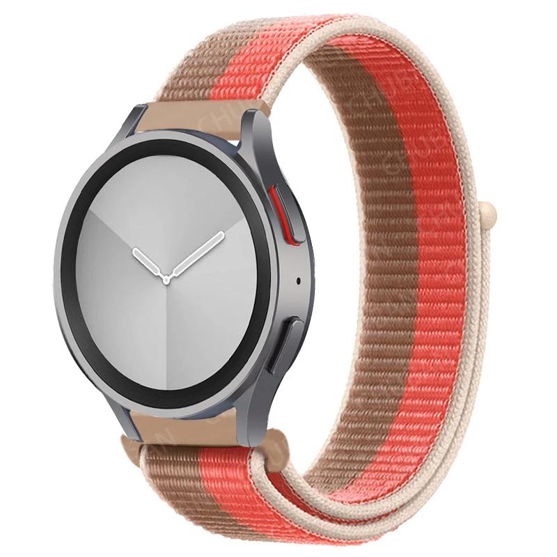 Nylonový smyčkový pásek pro Samsung Galaxy Watch 6/5/pro/4/Classic/active 2 43-47-44mm 20mm/22mm sportovní náramek huawei gt 4/2/e/3 pásek