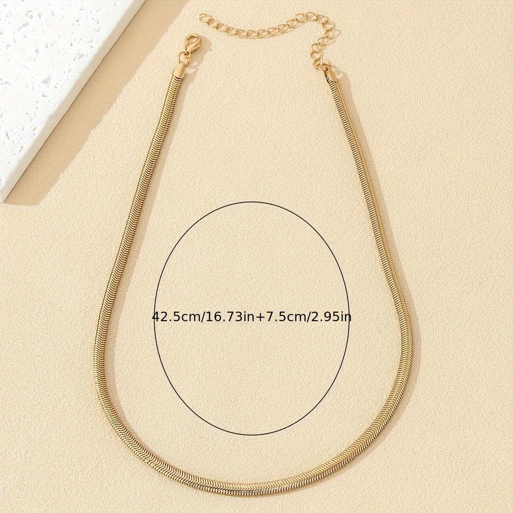 1 design de nicho colar corrente osso de cobra cor dourada alto temperamento decoração diária simples luxo leve