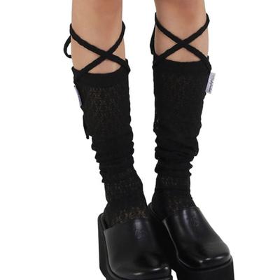CHAUSSETTES HAUTES EN DENTELLE UGLYSHADOW(NOIR)