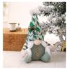 Soft Plush Christmas Ornament with Knitted Hat Sitting Position Design for Home Display Creating a Warm Holiday Atmosphere