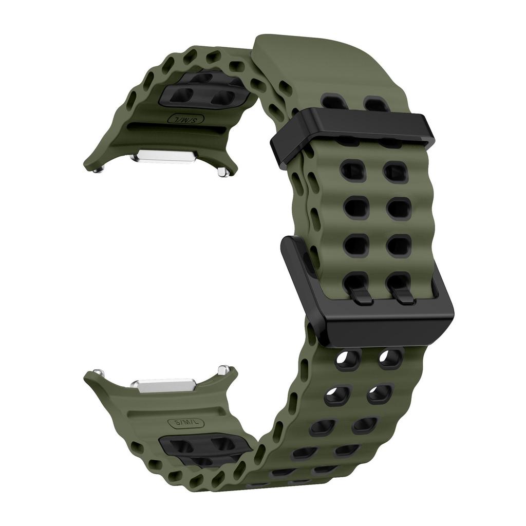 Cinturino Morbido in Silicone per Samsung Galaxy Watch 8 Ultra 2025 47mm Braccialetto Originale per Galaxy Watch 8-7 Ultra 47mm Cinturino Oceanico