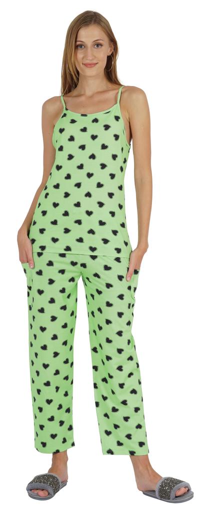 Inkmeso Women Sexy Nightwear Pj set with adjustable Spaghetti strap Sleepwear Pajama