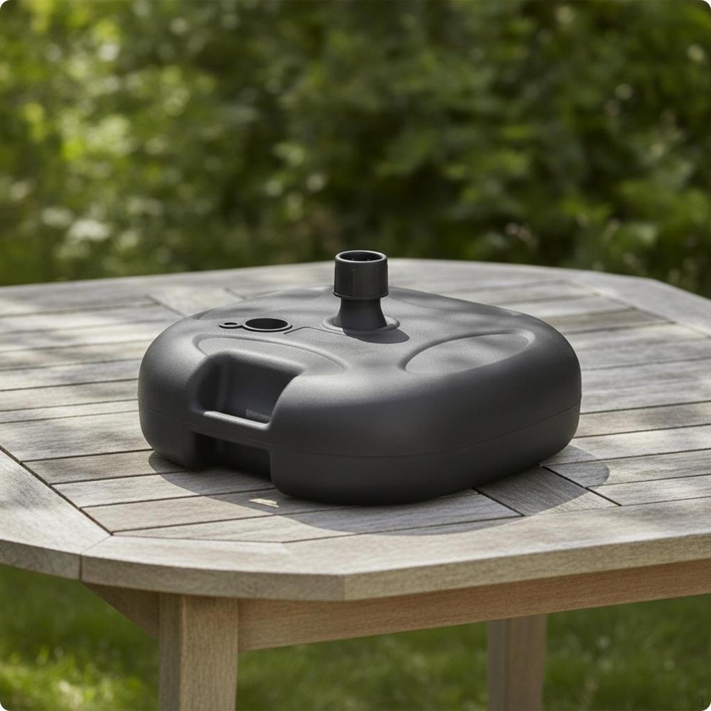 Umbrella Base with Fillable Tank Rustproof Patio Portable Hardware for Homeowners,
